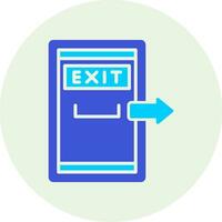 Exit Door Vector Icon