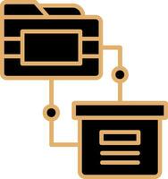 icono de vector de transferencia de datos