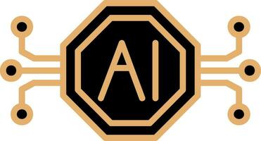 Artificial Intelligence Vector Icon