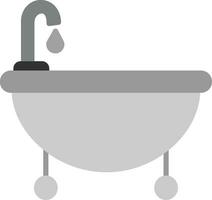 icono de vector de bañera