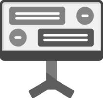 icono de vector de computadora de escritorio