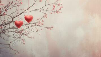 AI generated Generative AI, Valentine's Day background, muted colors, holiday photorealistic aesthetic background photo