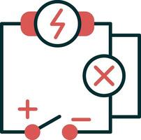 icono de vector de circuito eléctrico