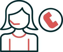 Call Center Agent Vector Icon