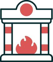 Fireplace Vector Icon