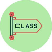 icono de vector de clase