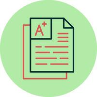 icono de vector de examen