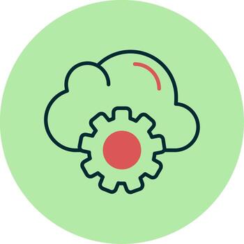Cloud Computing Vector Icon