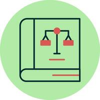 Law Book Vector Icon