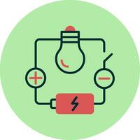 icono de vector de circuito eléctrico