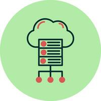 Cloud Server Vector Icon