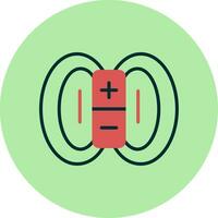 Magnetic Field Vector Icon