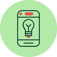 móvil teléfono idea vector icono