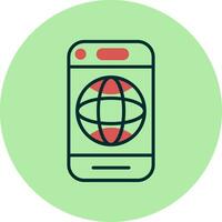 Mobile Internet Vector Icon