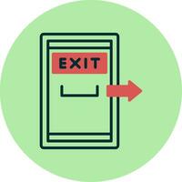 Exit Door Vector Icon