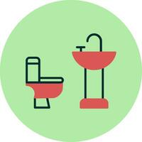 icono de vector de baño