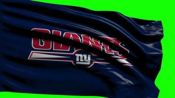 New York Giants football flag video