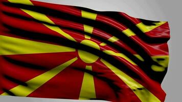 Flagge von Mazedonien video