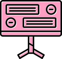 icono de vector de computadora de escritorio