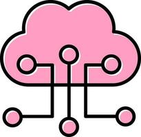 Cloud Configuration Vector Icon