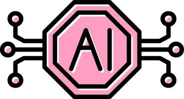 Artificial Intelligence Vector Icon