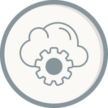 Cloud Computing Vector Icon