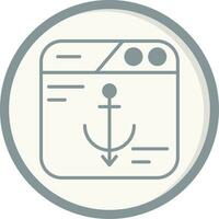 Anchor Text Vector Icon