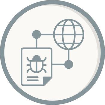 icono de vector de error