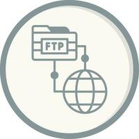 icono de vector ftp