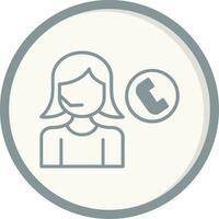 Call Center Agent Vector Icon