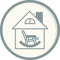 Retirement Home Vector Icon