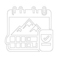 vector illustration of a calendar icon