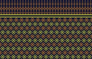 Beautiful Thai knitted embroidery.geometric ethnic oriental pattern traditional background. vector