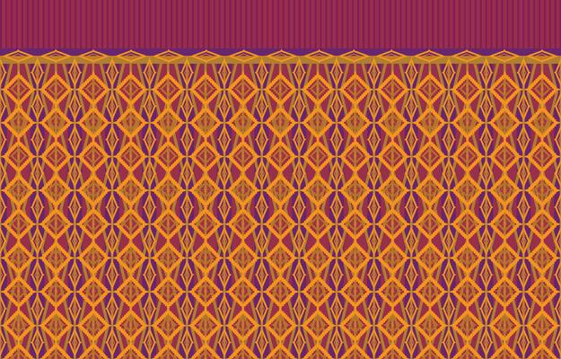 Beautiful Thai knitted embroidery.geometric ethnic oriental pattern traditional background.