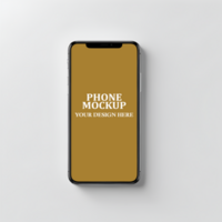 slim telefoon apparaat realistisch bewerkbare mockup psd