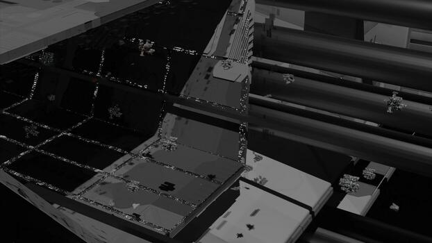 gris antecedentes. diseño. pequeño aviones Moviente en diferente direcciones en animación en un oscuro antecedentes. foto