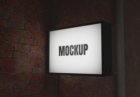 bewegwijzering bord mockup psd