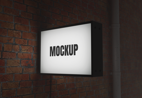 bewegwijzering bord mockup psd