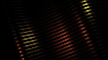 Abstract wavy rows of lines on a dark background. Design. Endless motion of same size curving stripes. photo