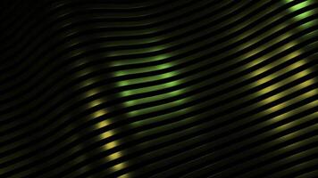 3D wave on striped background with lines. Design. Beautiful shine from waves on striped silky background. Metallic luster of silky waves of lines photo