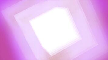 Abstract pink soft corridor of light squares. Motion. 3D lines and shapes creating dream fantasy. photo