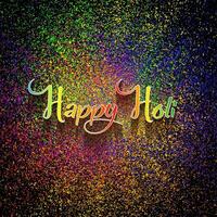 Happy Holi Indian Festival Banner, Colorful gulaal, powder color, party card with colourful explosion patterned and crystals on paper multicolors Background, vector illustration vibrant color template