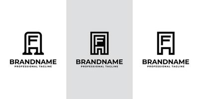 Modern Initials AF Logo, suitable for business with FA or AF initials vector