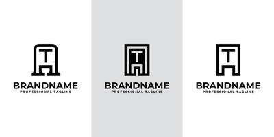Modern Initials AT Logo, suitable for business with TA or AT initials vector