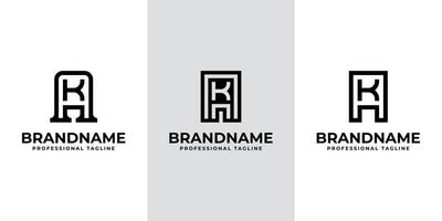 Modern Initials AK Logo, suitable for business with KA or AK initials vector