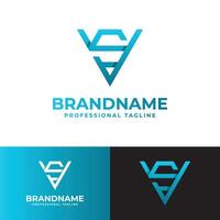 Letter VS Monogram Logo, suitable for business with VS or SV initials vector