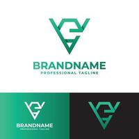 Letter VE Monogram Logo, suitable for business with VE or EV initials vector