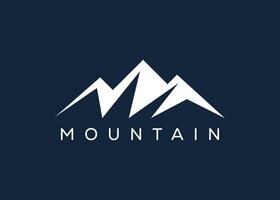 Minimal Mountain logo design vector template. Hill vector logo