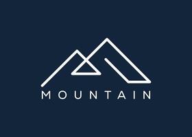 mínimo montaña logo diseño vector modelo. colina vector logo