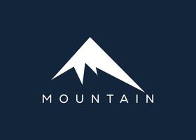 Minimal Mountain logo design vector template. Hill vector logo